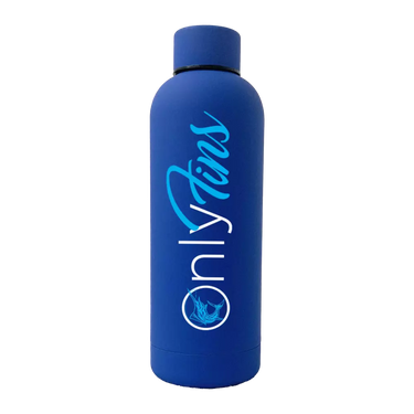 Only Fins 17oz Stainless Rubberized Water Bottle